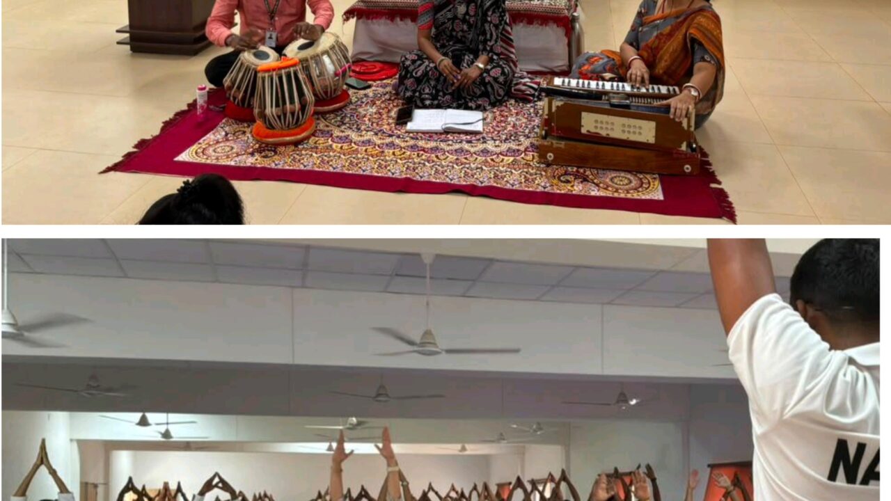 लॉयड्स राज विद्या निकेतनमध्ये आंतरराष्ट्रीय योग दिन व जागतिक संगीत दिन उत्साहात साजरा..